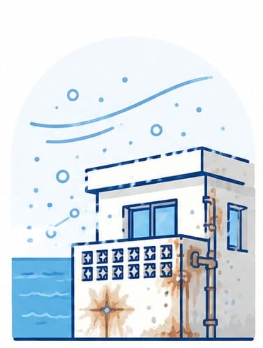 塩害のイラスト