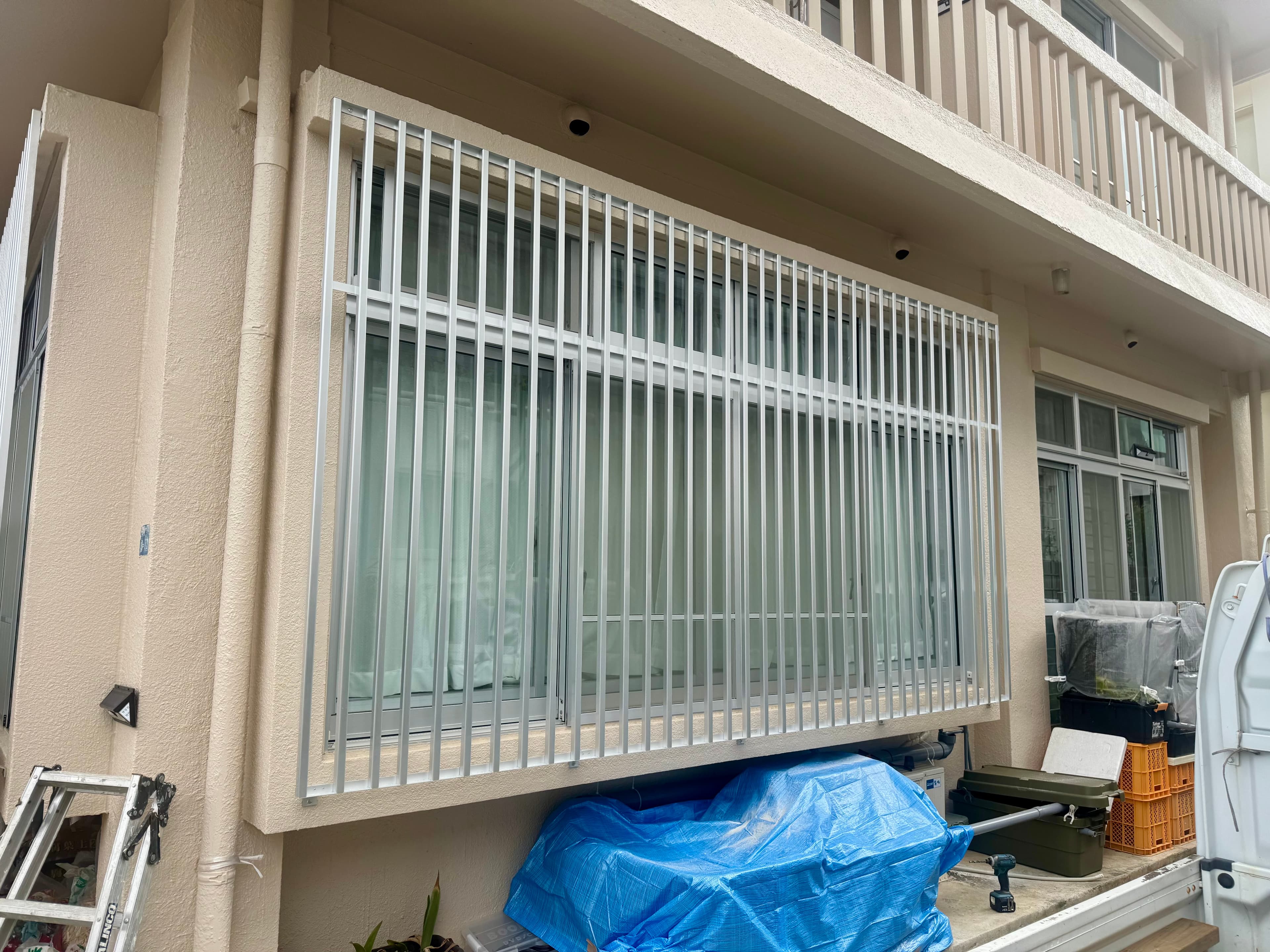 格子取り付け