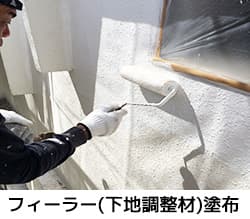 フィーラー(下地調整材)塗布
