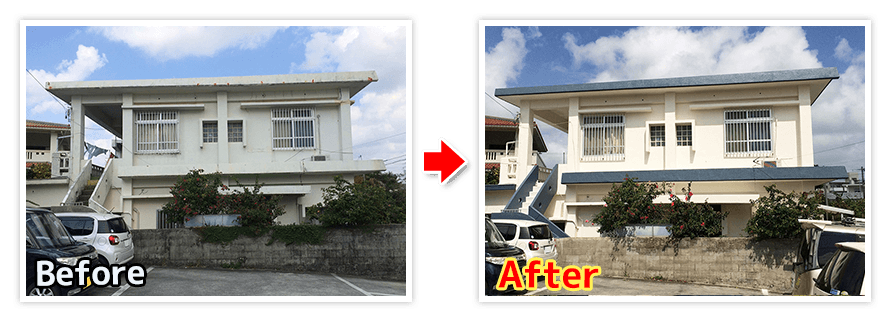 最終確認・足場解体(Before / After)